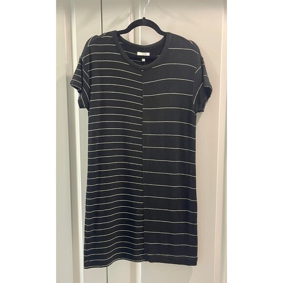 LOU & GREY Mixstripe Signaturesoft Tee Dress, Sz M - Picture 1 of 5